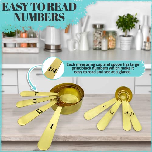 Best Wet And Dry Nice Measuring Cups and Spoons (Set of 8 Piece)